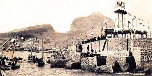 1421- Oran - Agrandissement du Port 2 - 1ere Pierre - 1905